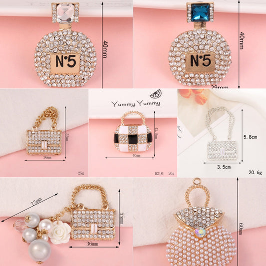 11.17再入荷と更新あり♥段階式割引あり♥【P083】高品質キラキラバッグ（ストラップ用パーツ）