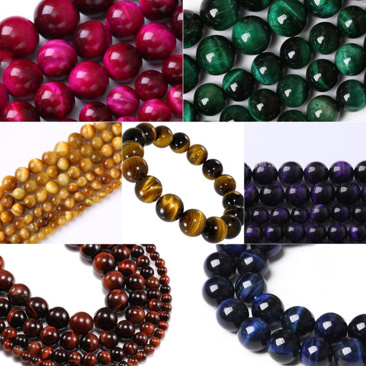 3.23NEW【C152】タイガーアイ集合（金運・仕事運UP、10ｍｍ）