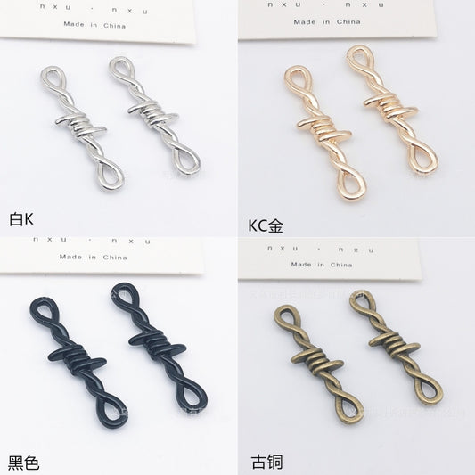 ♥人気♥3.3再入荷♥段階式割引♥【P087】8字吊りパーツ（ストラップやキーホルダー用）