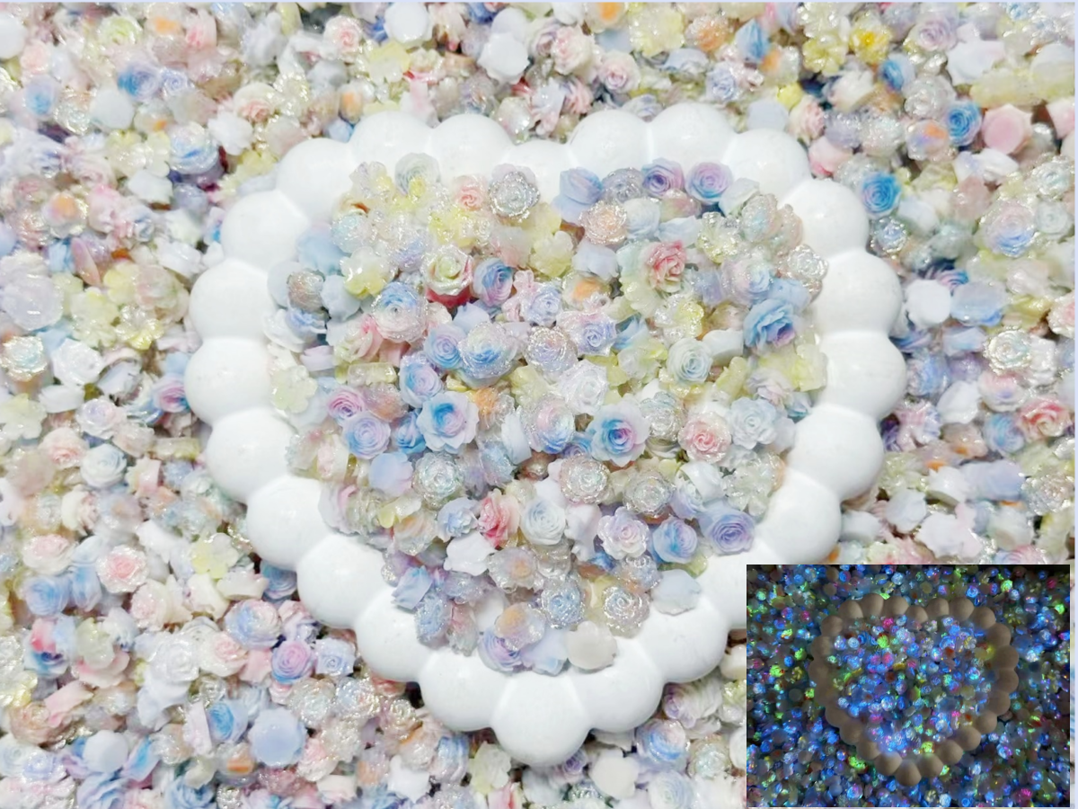♥8.5～8.7買①得①♥8.5リンク復活【L019】プリンセスローズ8（夜光ソフトバラ新色13種類大ミックス）