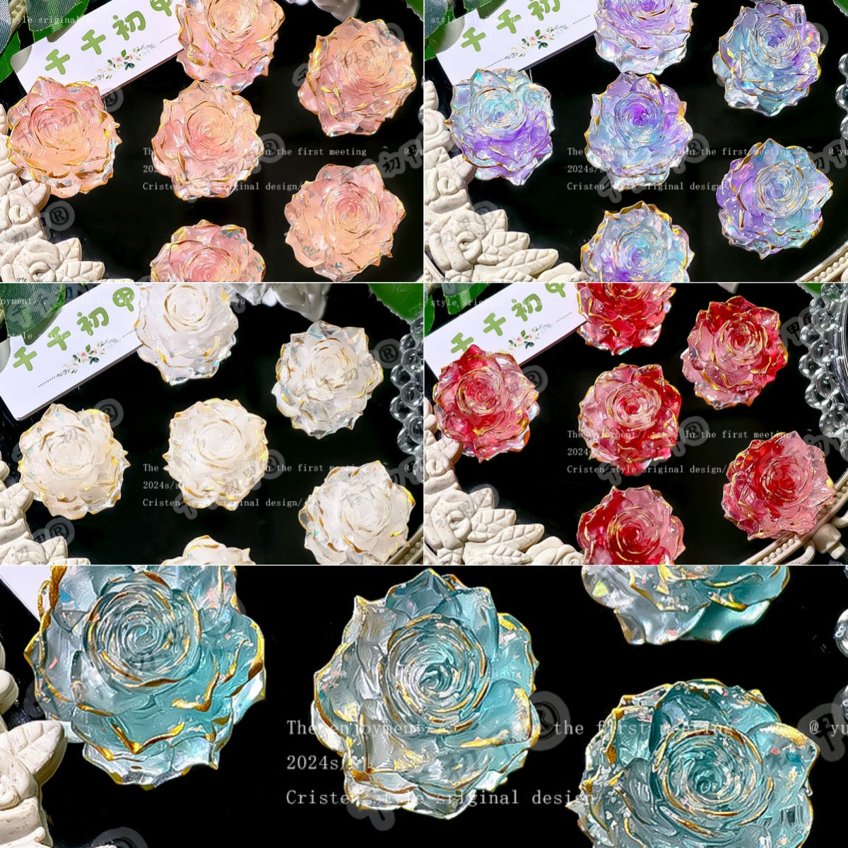 2.12NEW【T131】デカ夜光ソフトバラ第3弾（約34ｍｍ、ゴールドライン加工）