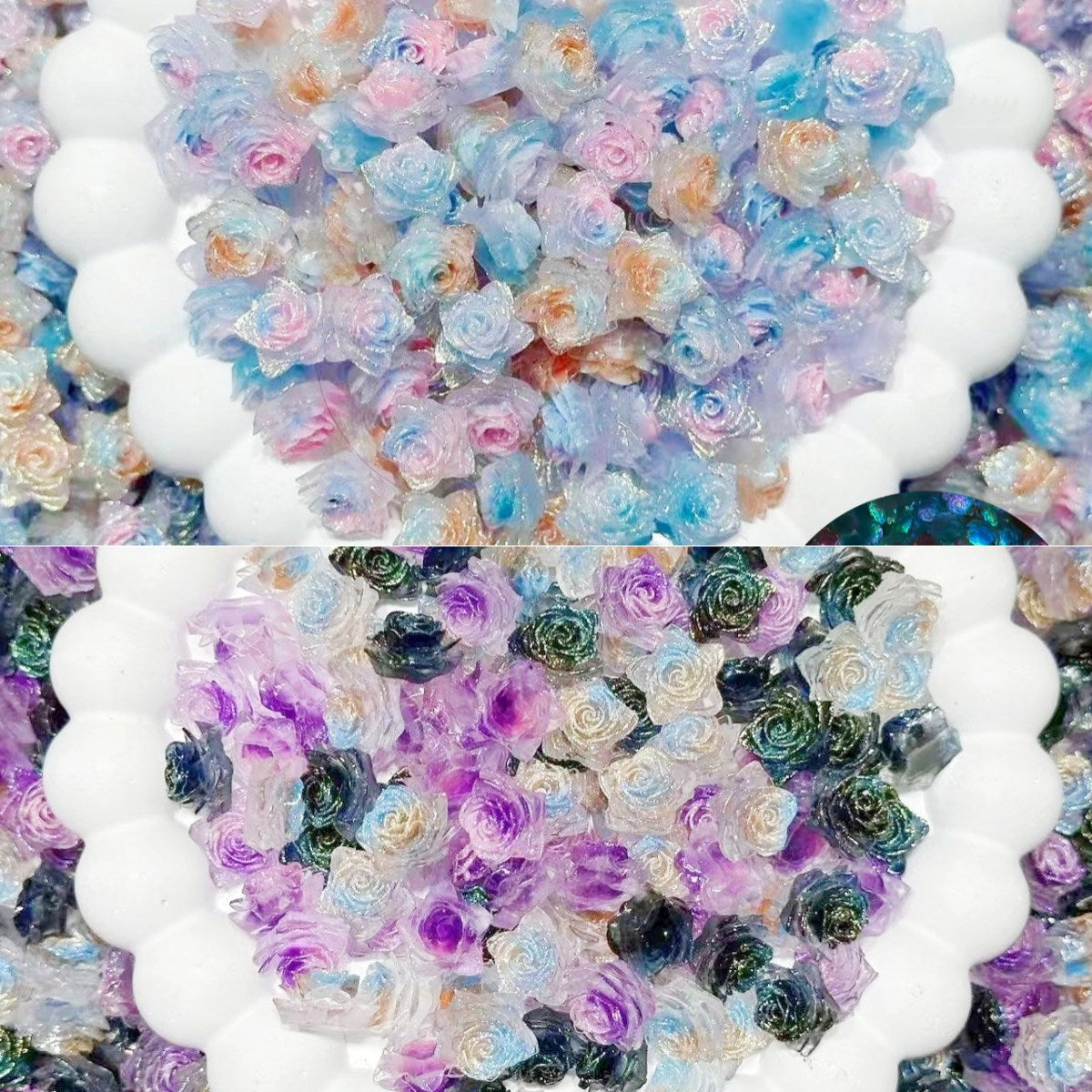 1.9更新【L045】星薔薇2種類集合（夜光ソフト星薔薇新色3色）