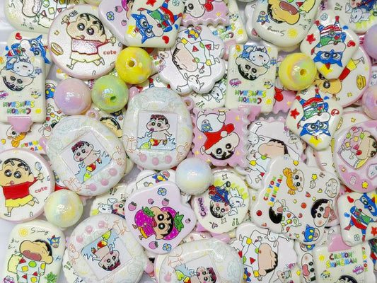 11.29NEW【FA004】新ちゃん出没(浮き彫りキャラビーズ11種類）