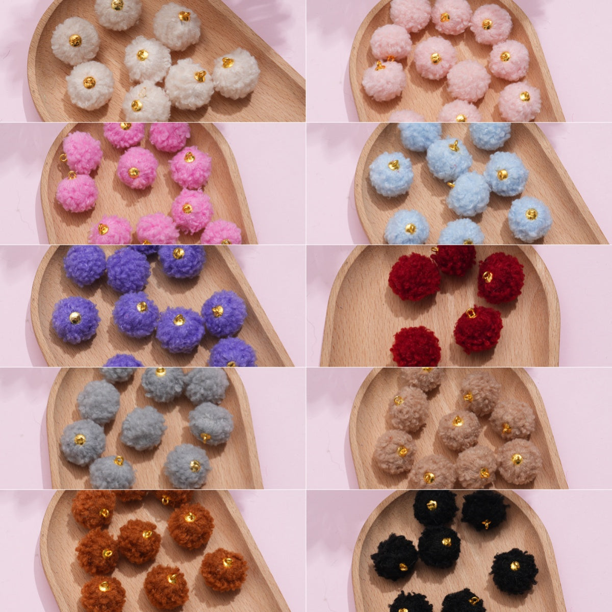 3.26NEW♥段階式割引有り♥【T141】萌え萌えひつじ(*´∀｀*)（カン付きポンポン、16ｍｍ）