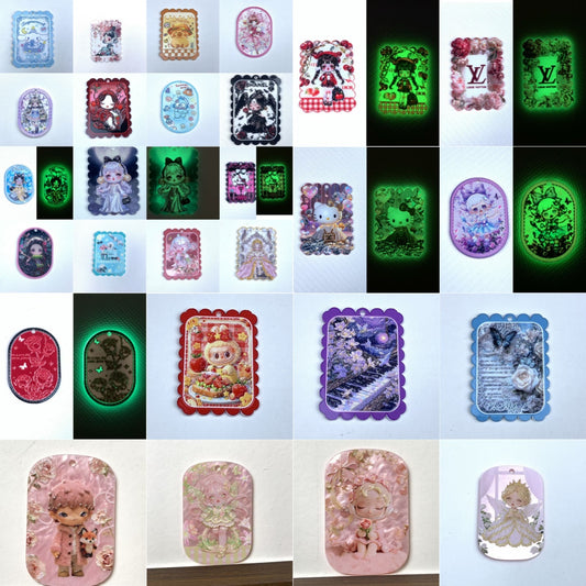 2.14更新と再入荷あり【P095】浮き彫りプレート集合第3弾（夜光、キャラとロゴあり）