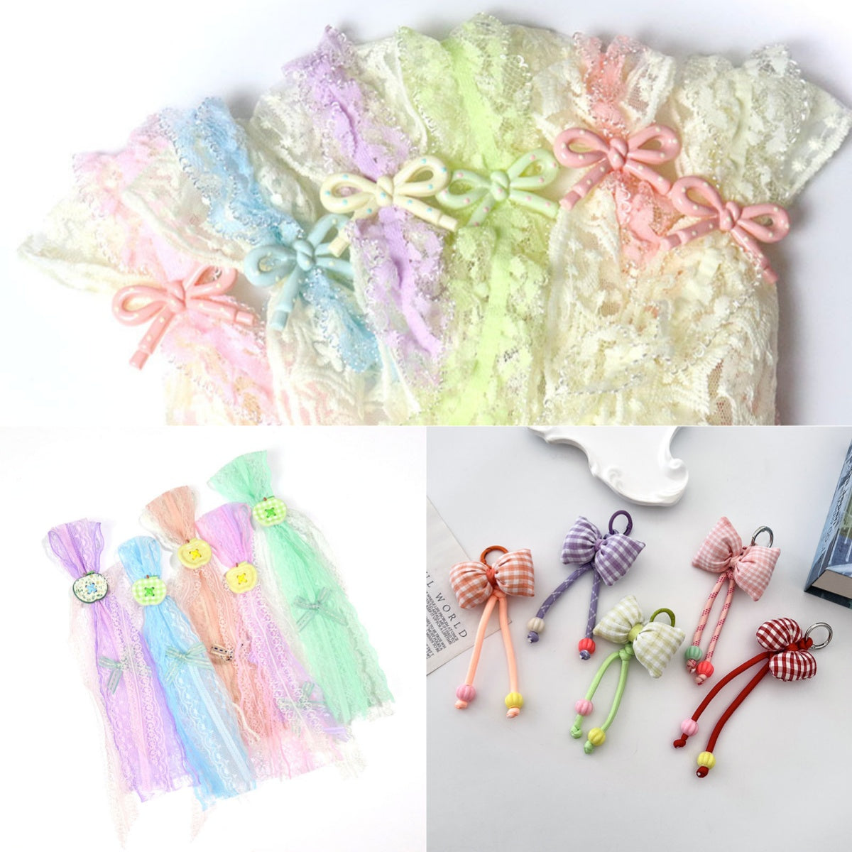 11.24NEW♥段階式割引あり♥【P085】プリンセスレースリボン（ストラップ用）