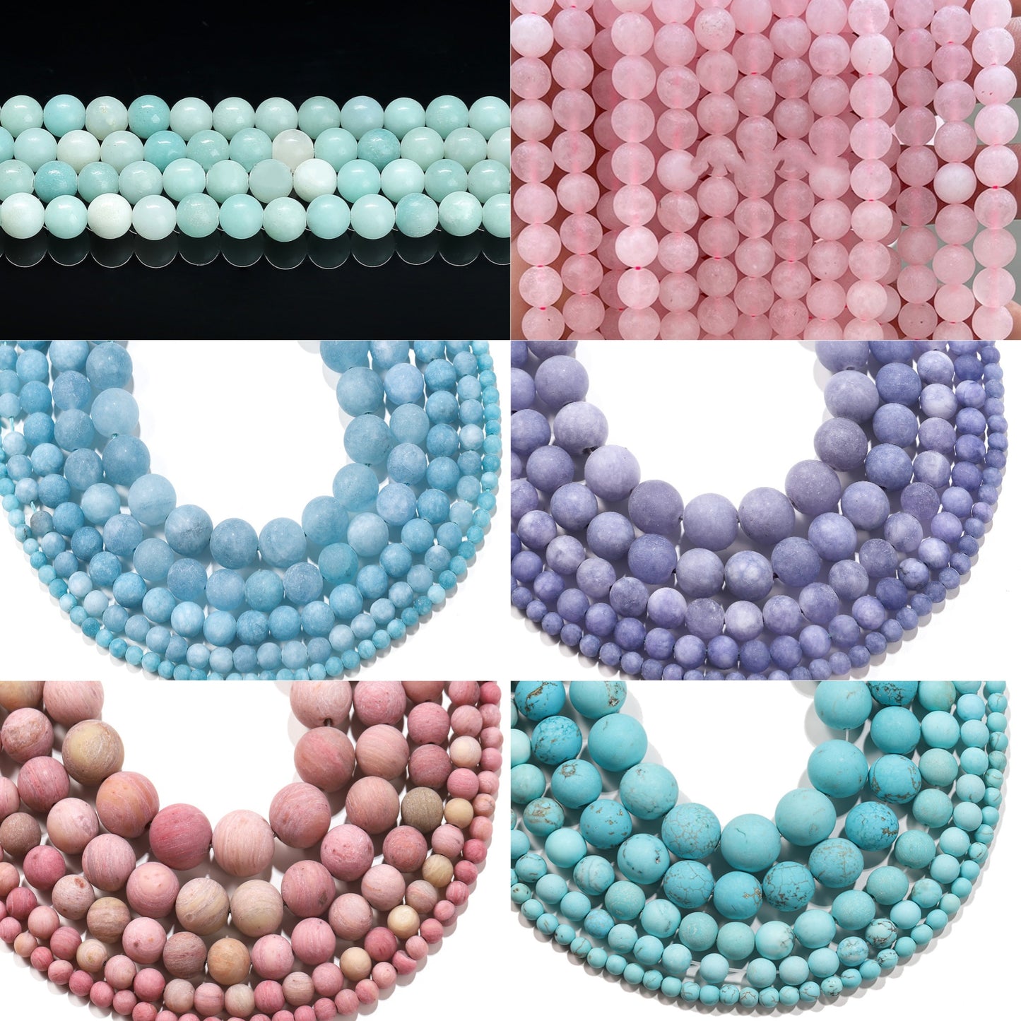 ♥人気♥7.2アマゾ新規【C150】マット天然石集合（10ｍｍ）