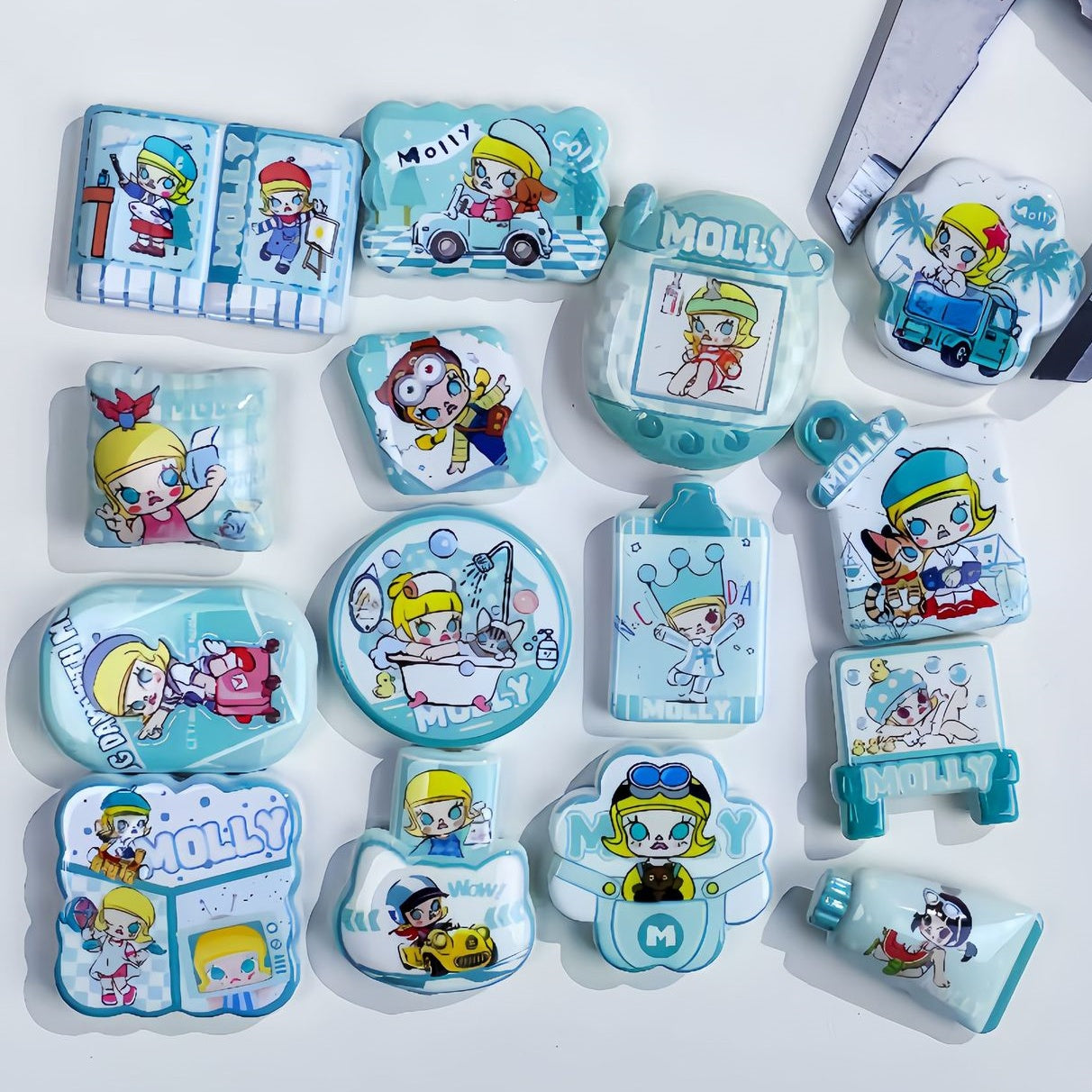 11.11NEW【A347】チョコミントモリーちゃん（キャラビーズ15種類大ミックス）