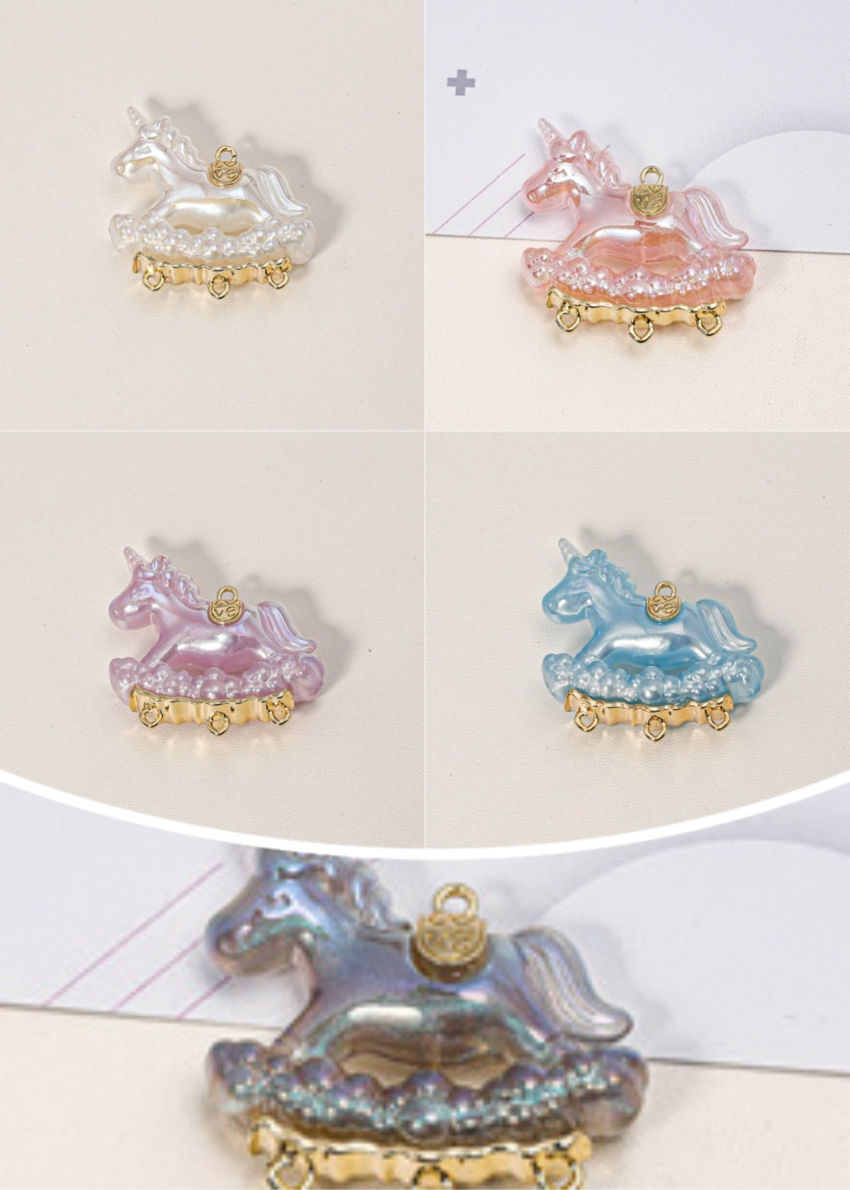 4.7再入荷【P047】高品質合金ユニコーン（四つカン付き、リースもストラップも使えます）