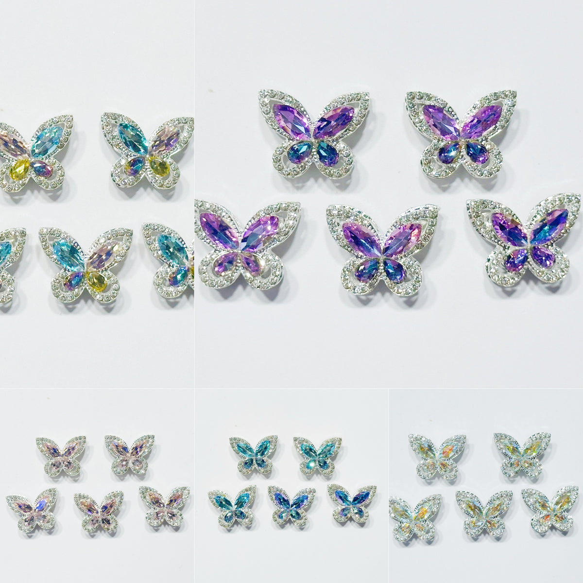 9.23NEW【T200】ジルコニア蝶々（デカ、八つ穴、约18*25mm）