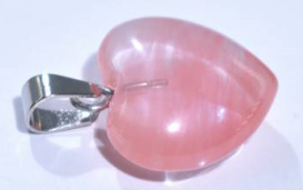 ♥段階式割引あり♥【C007】天然石チャーム（ハート、16mm）