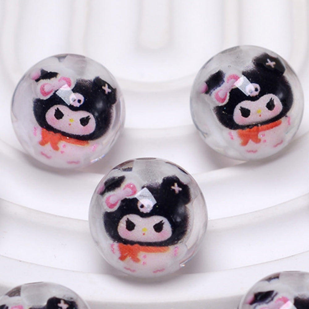 ♥人気♥段階式割引有り♥【T137】キャラ入りレジンビーズ（16ｍｍ）