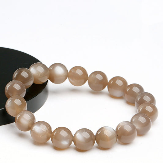 ♥人気♥再入荷可能【C132】ミルクティームーンストーン（「恋人たちの石」「旅の安全を守る石」、心身安定・直感力と創造力UP、温かいエネルギーUP、6月誕生石、8ｍｍ）