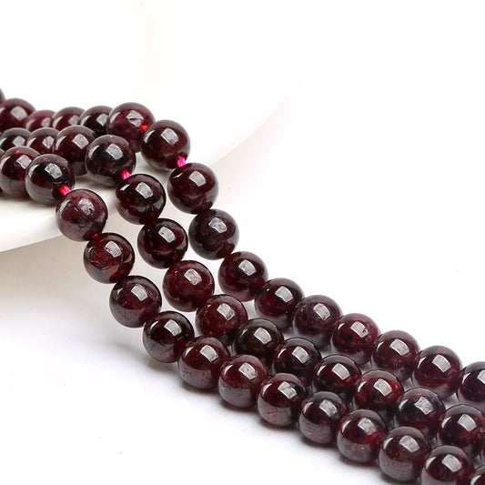 11.24再入荷【C143】ガーネット（ワインレッドカラー、1月誕生石、「実りの石」「情熱」「努力」「一途な愛」、生命力・忍耐力・持久力UP、10mm）