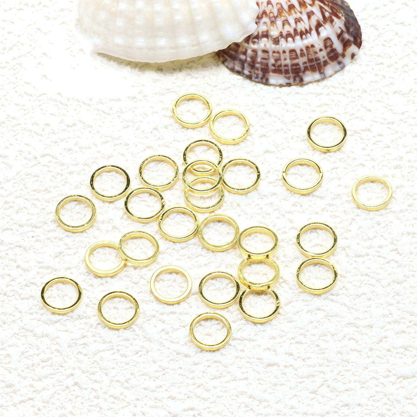 ♥人気♥4.28再入荷【P069】スキマなし丸カン（直径8ｍｍと10ｍｍ）