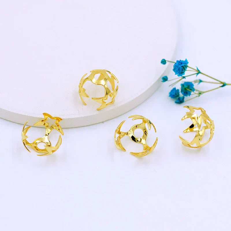 【P032】（段階式割引あり）高品質大玉花座（10PCS、12ｍｍ、16ｍｍ）
