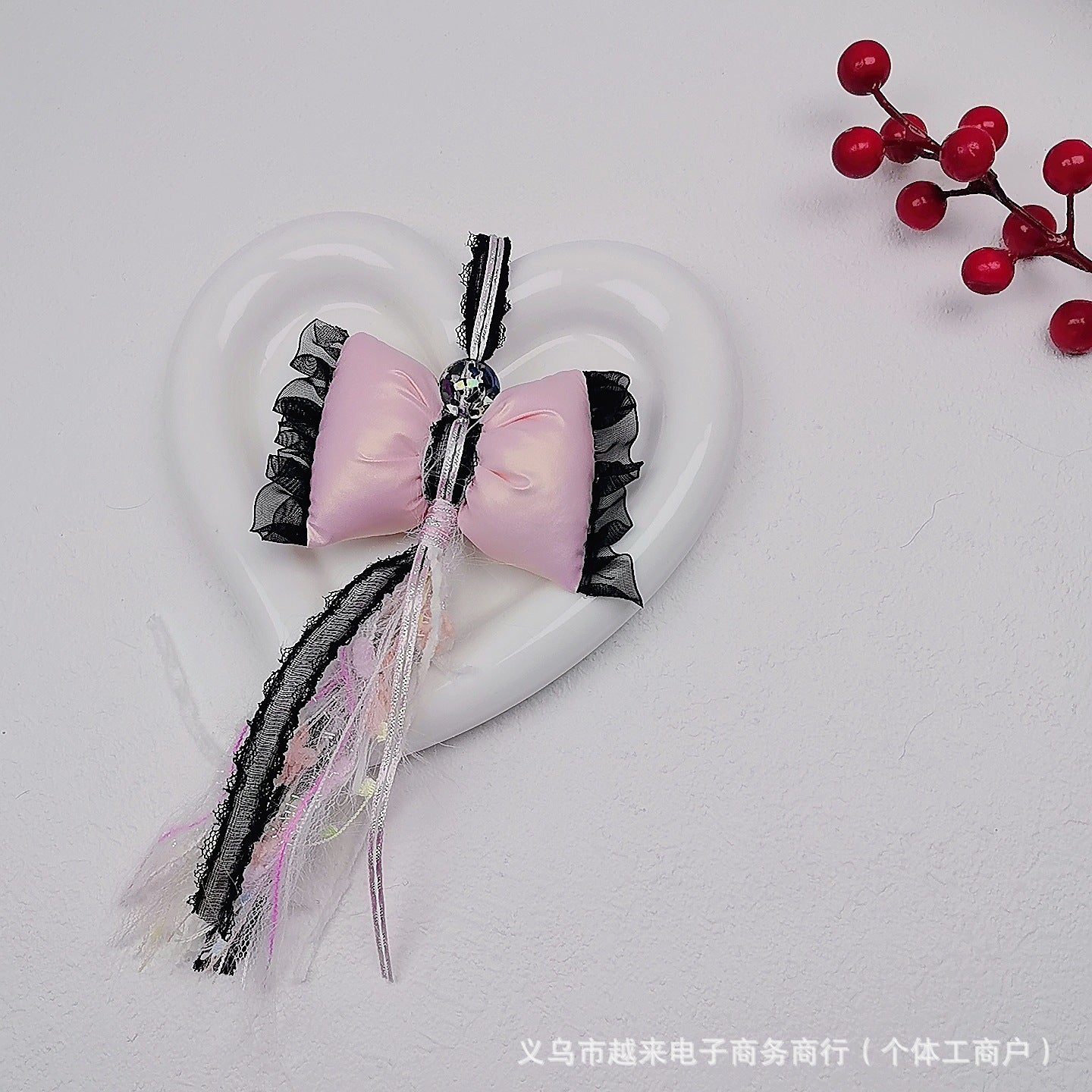 11.25NEW♥段階式割引あり♥【P086】ロマンチックレースリボン（ストラップ用）