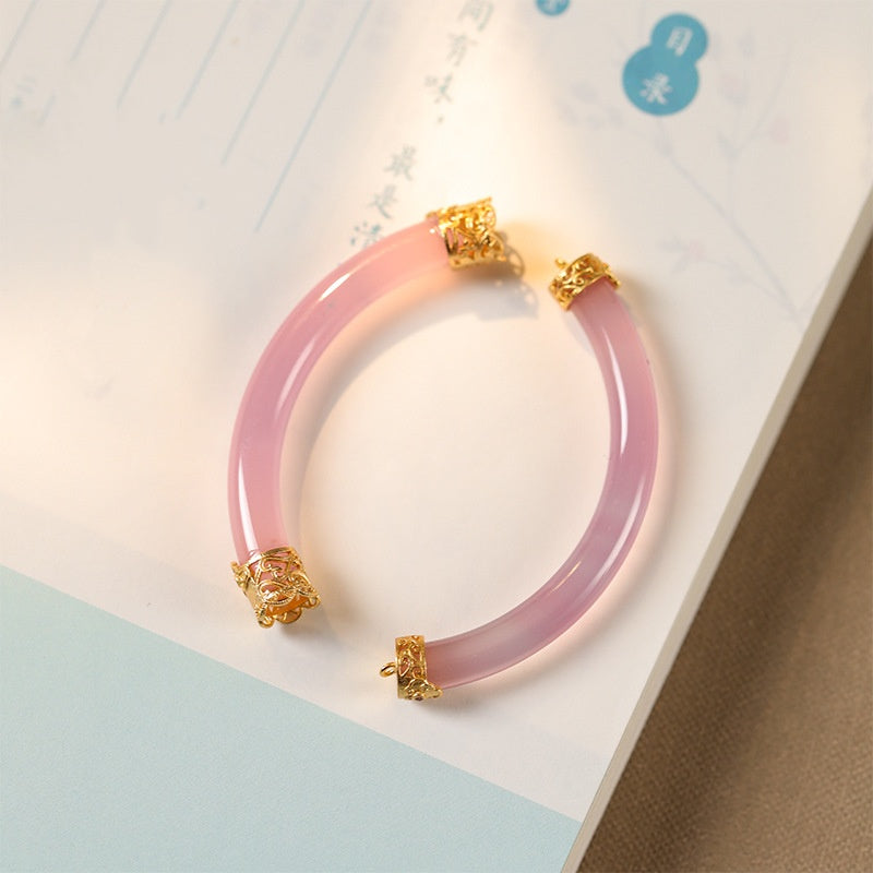 11.4再入荷と更新あり【C140】天然石半ブレス集合（メタル付き、直径6mm*長さ55mm）