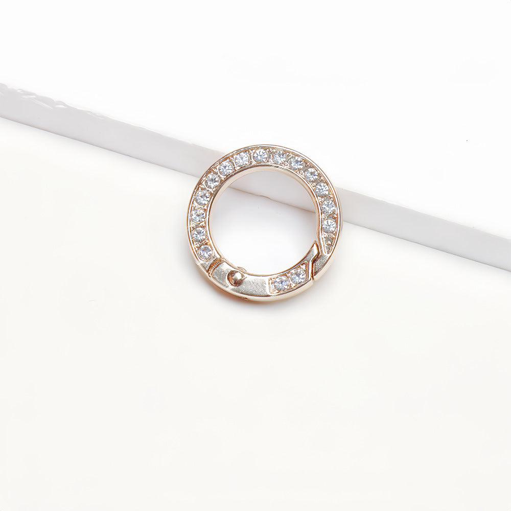 11.14更新あり（段階式割引あり）【P011】ダイヤ付き合金カラビナ（円形）