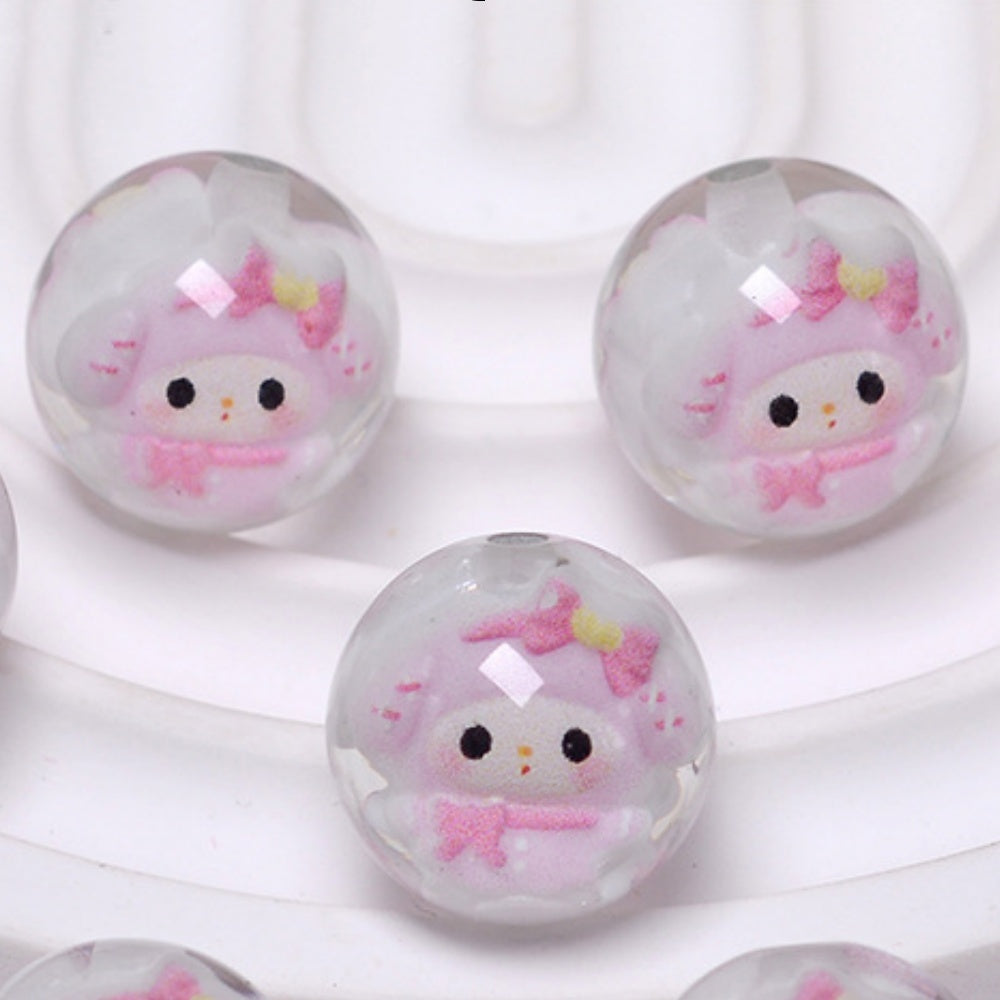 ♥人気♥段階式割引有り♥【T137】キャラ入りレジンビーズ（16ｍｍ）