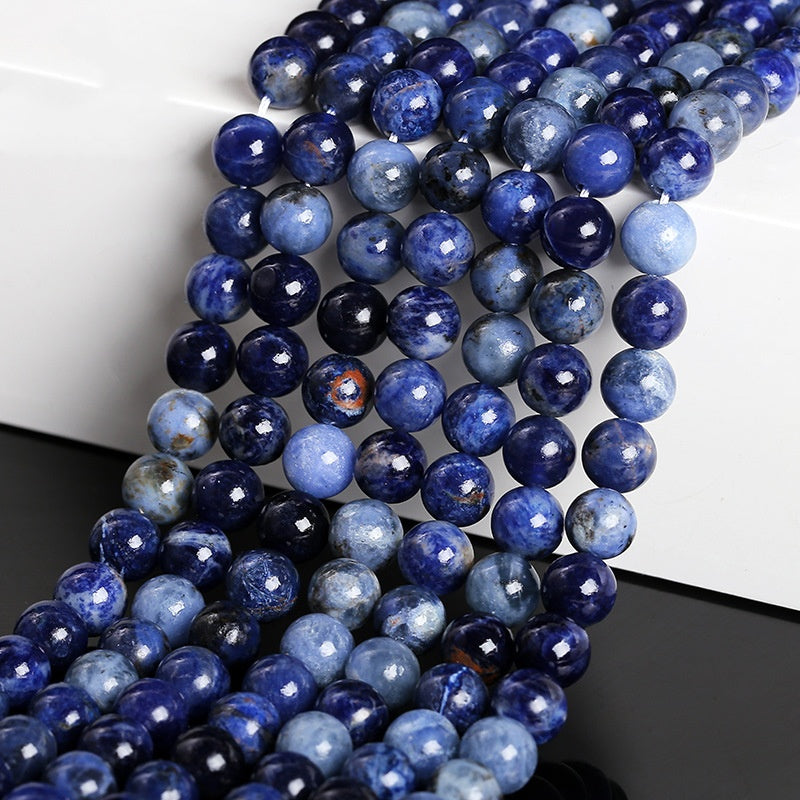 10.11NEW【C136】ソーダライト（「決断力」「行動力」「夢を叶える」「目標達成」「やり抜く力」、魔除け・心のバランス・新陳代謝、10mm）