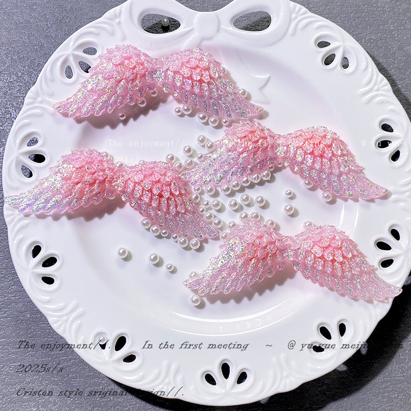 2.13NEW♥段階式割引♥【P098】キラキラ翼（夜光、レジン約100×33ｍｍ）