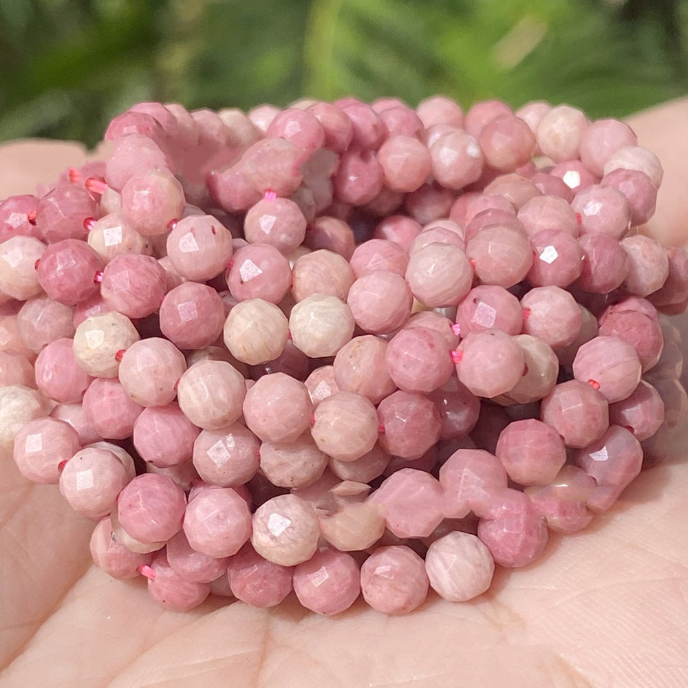 ♥人気♥10.14更新あり【C038】多面カット天然石（3mm、1連）