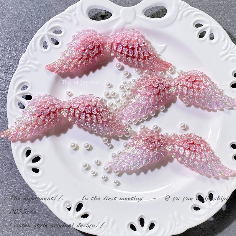 2.13NEW♥段階式割引♥【P098】キラキラ翼（夜光、レジン約100×33ｍｍ）
