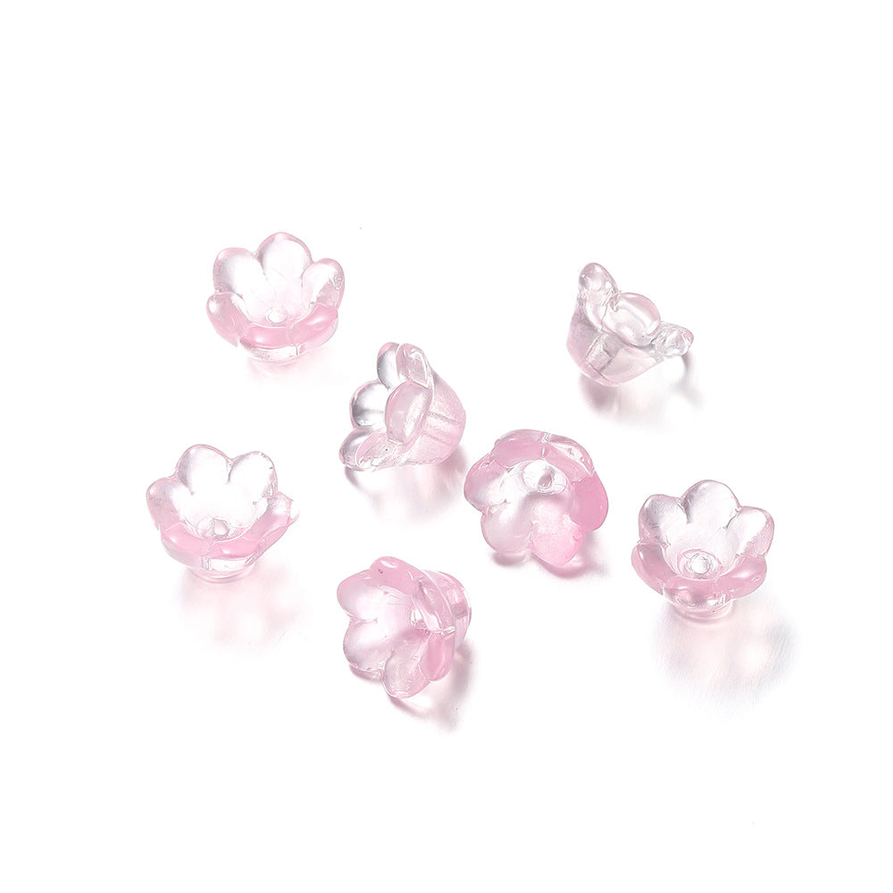 ♥人気♥6.18新色黄緑追加【T132】ガラス鈴蘭単色集合（約7×12ｍｍ）