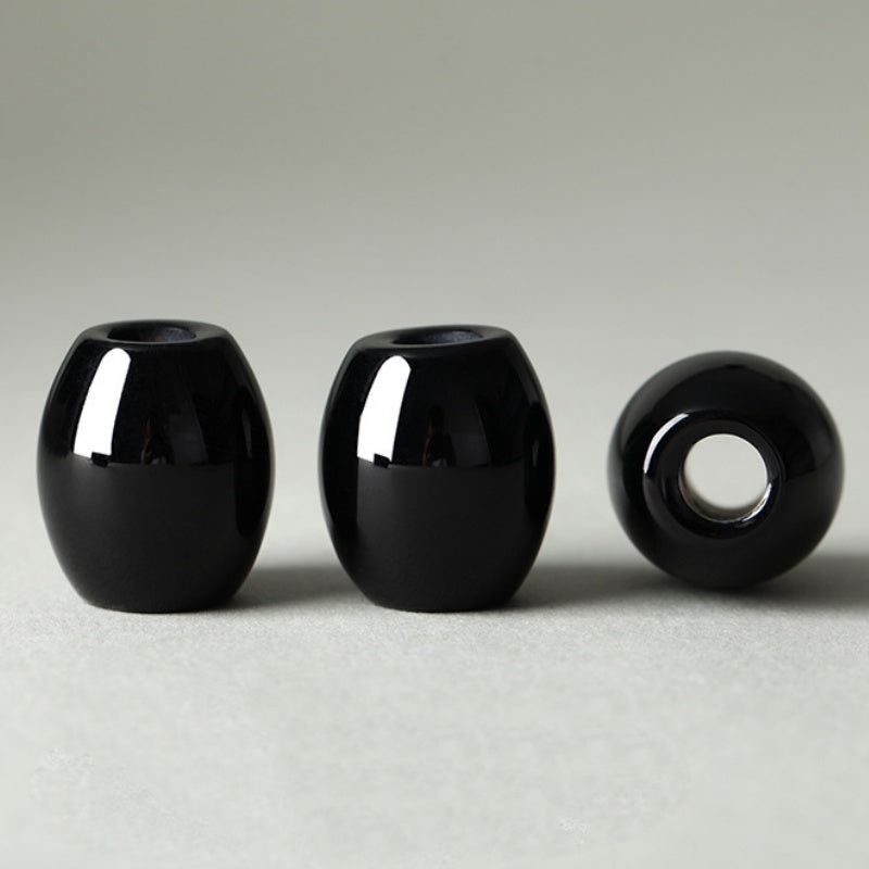 8.7NEW【C176】大穴太鼓玉の天然石集合（16*18mm、穴直径6mm）