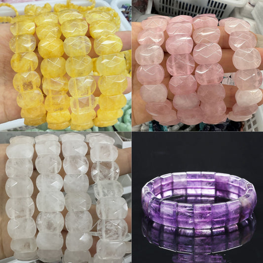 9.20更新【C032】天然石バングル完成品集合（約15×10mm）