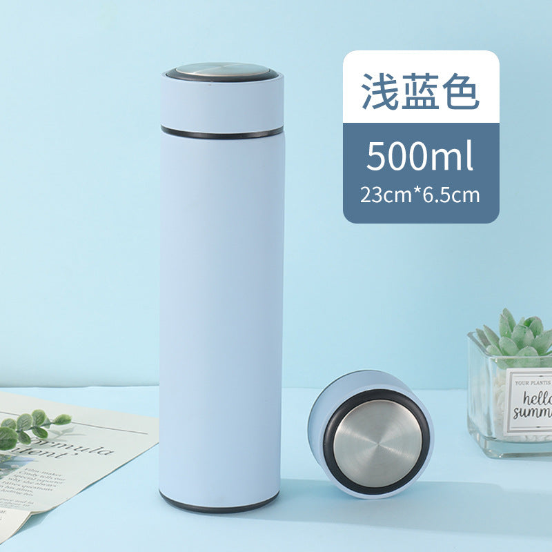 4.27NEW【Z005】MoriMori印刻水筒（保温保冷、茶こし付き、容量500ml、中身304ステンレス、外PP）