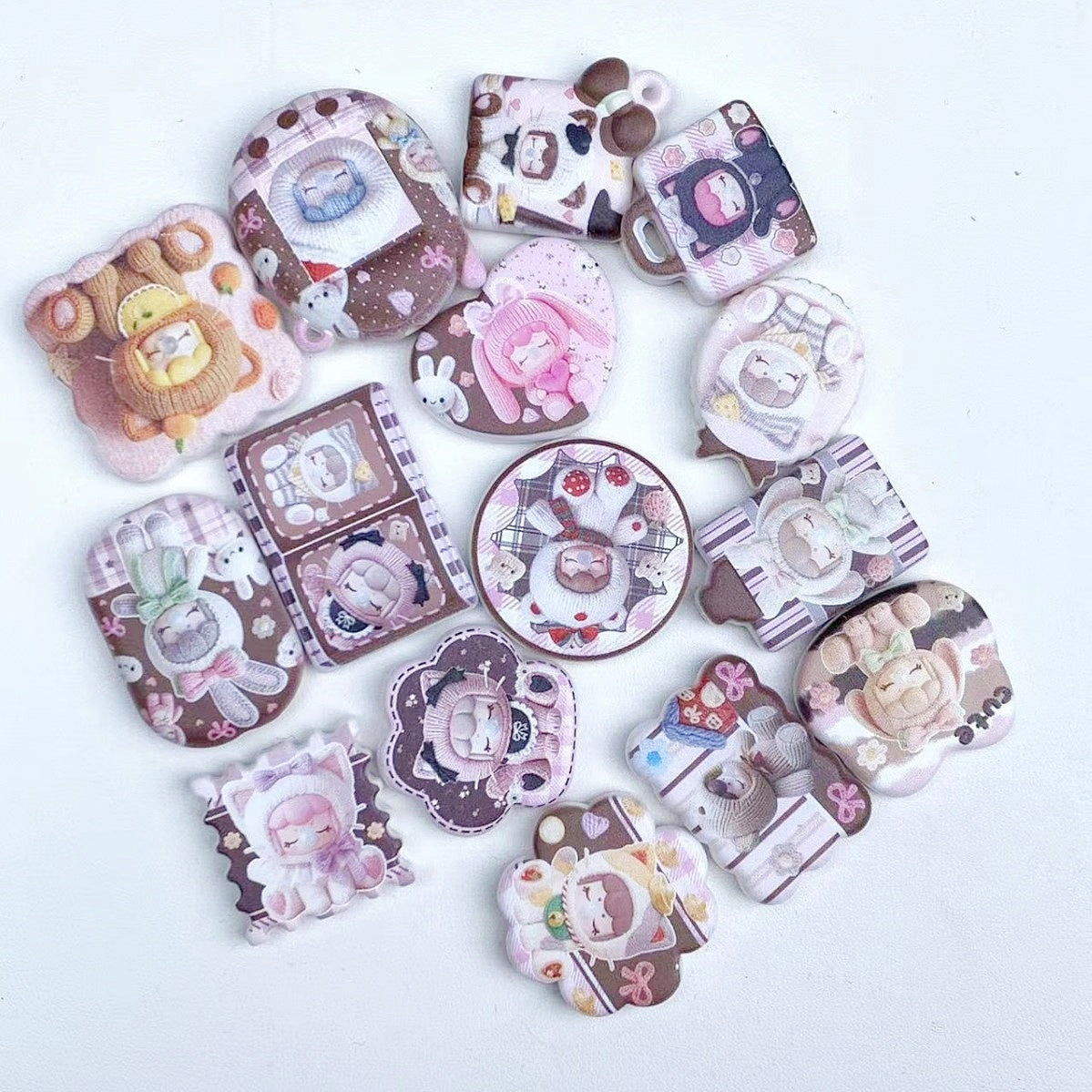 ♥人気♥12.8再入荷【A376】わふわふアニマル・鼻水ちゃん（ナンシーマットキャラビーズ15種類）