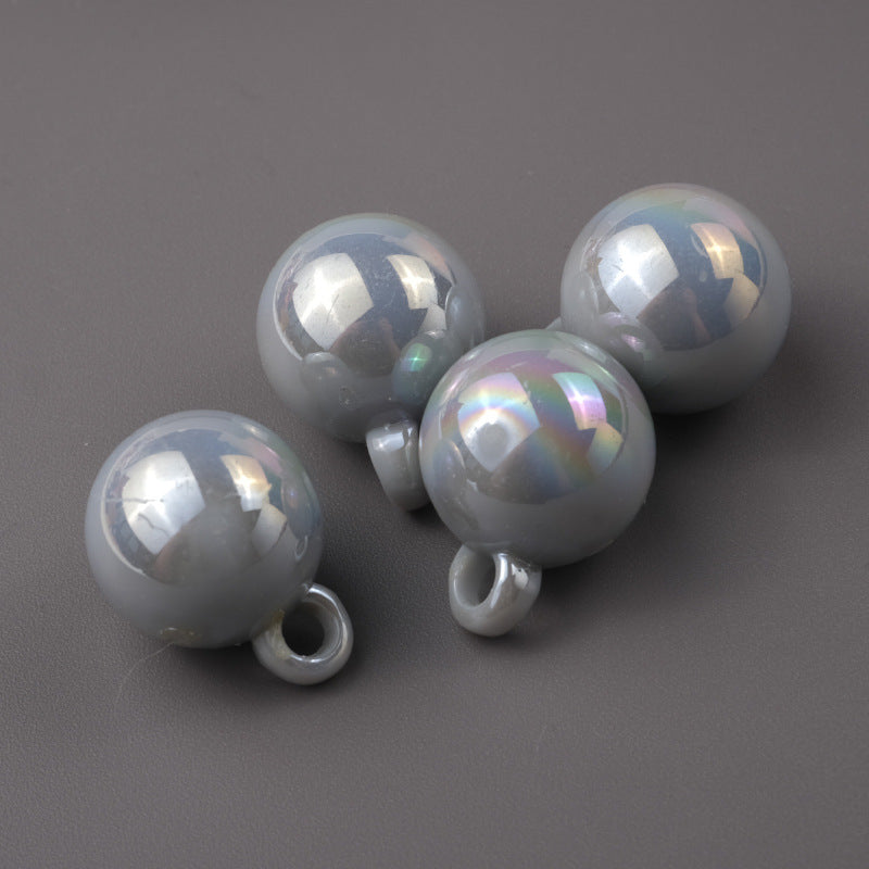 11.11NEW♥段階式割引あり♥【T096】キャンディービーズ（カン付き、オーロラ加工、16mm）