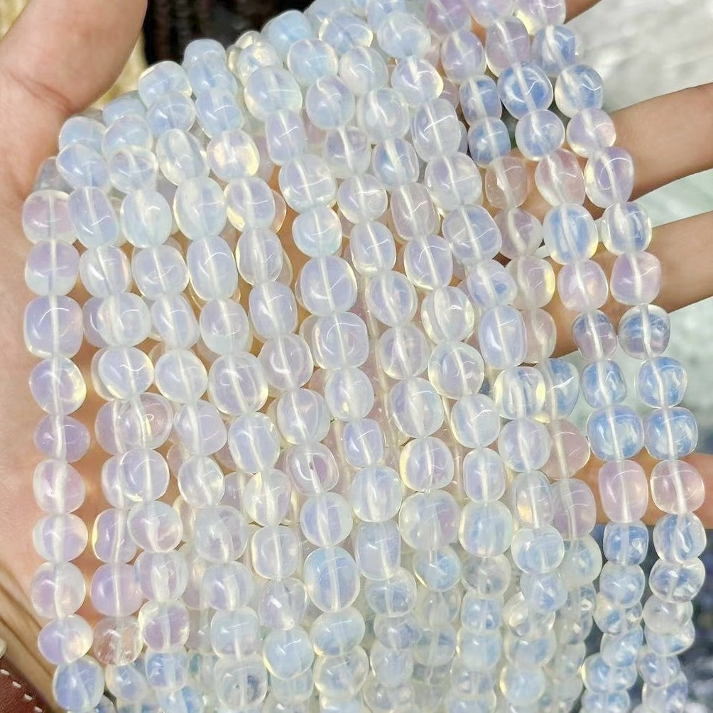 ♥人気♥6.9更新【C075】楕円形天然石集合（不規則、約8×10mm）