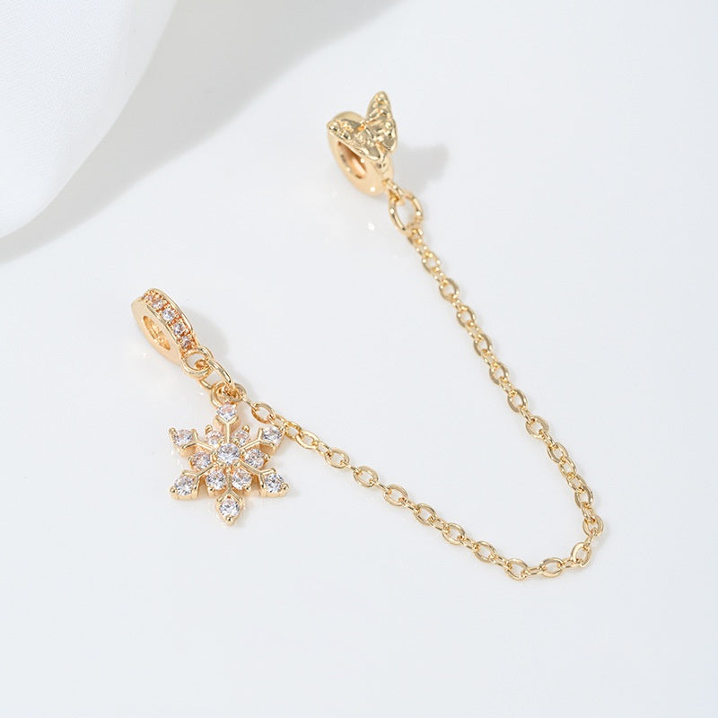 8.17NEW【P113】高品質チェーン付きロンデル（色落ちにくい、ロンデル直径約5～7ｍｍ、チェーン長さ約94ｍｍ）