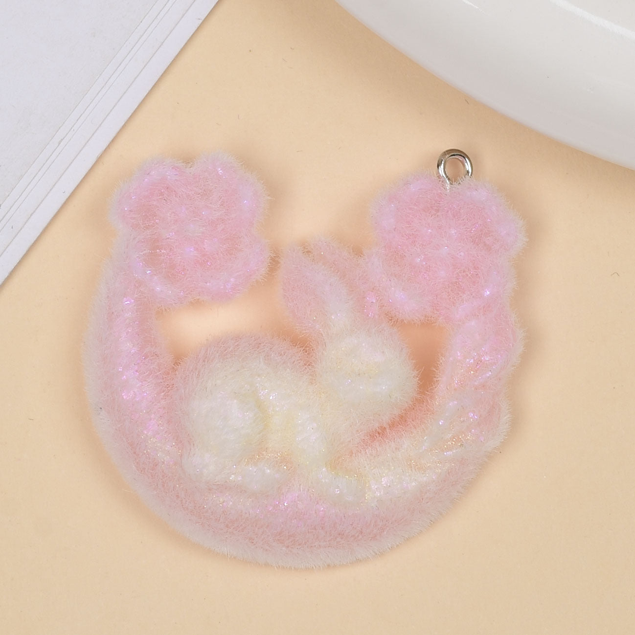 4.29NEW♥段階式割引有り♥【T165】もこもこ世界（カン付き、フロッキー、約3～5cｍ）