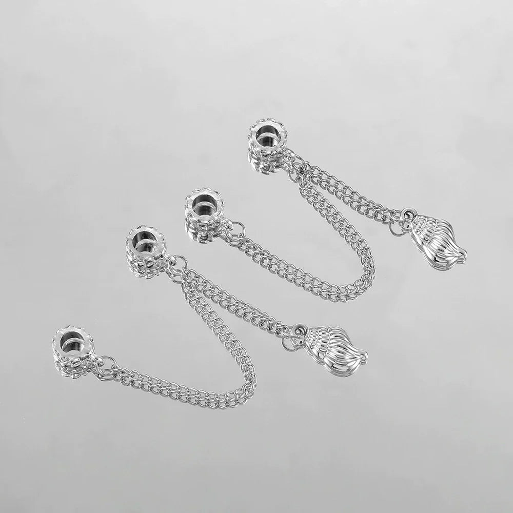 ♥人気♥10.13再入荷と（段階式割引あり）【P066】チェーン付きロンデル・流蘇（ブレスレットやストラップなどのDIYパーツ）