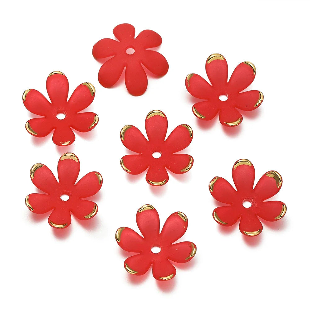 ♥人気♥1.5再入荷あり【T114】マットサクラ（金の縁、アクリル、18.5*20.5mm）