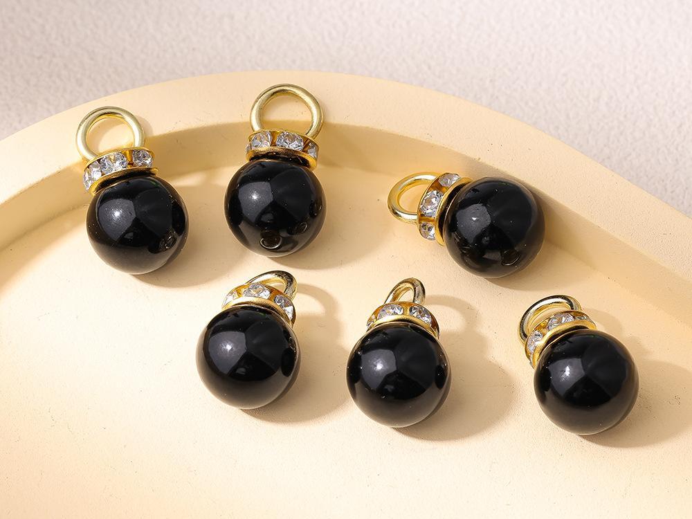 11.17再入荷【T060】（段階式割引あり）パールビーズ（ラメ付きカン付き）