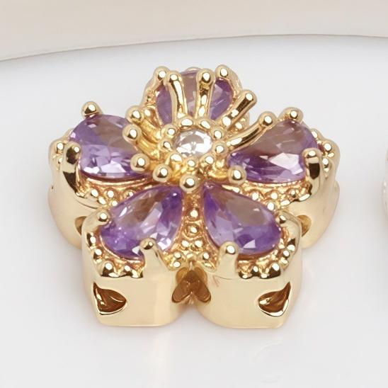 ♥人気♥8.26更新あり（段階式割引あり）【P061】高品質八つ穴パーツ（ストラップやブレスレット用パーツ、約11×13mm）