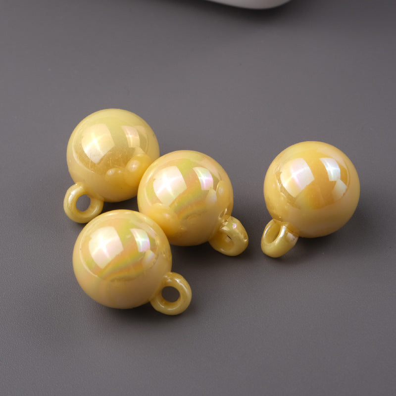 11.11NEW♥段階式割引あり♥【T096】キャンディービーズ（カン付き、オーロラ加工、16mm）