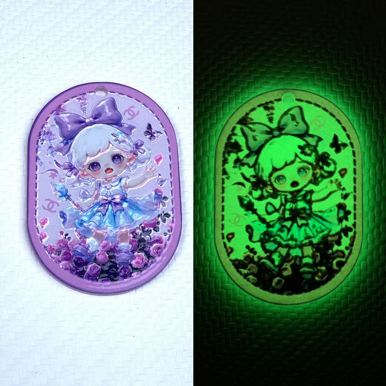 5.15シャネルSP再入荷【P095】浮き彫りプレート集合第3弾（夜光、キャラとロゴあり）