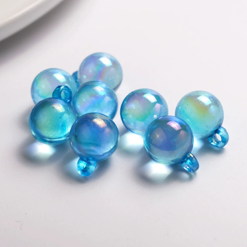 12.15NEW♥段階式割引♥【T103】ちゅるちゅるビーズ（カン付きビーズ、9色単品とMIX、16ｍｍ）