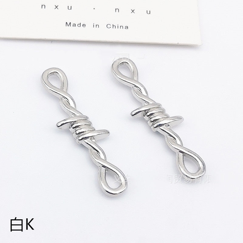 ♥人気♥3.3再入荷♥段階式割引♥【P087】8字吊りパーツ（ストラップやキーホルダー用）