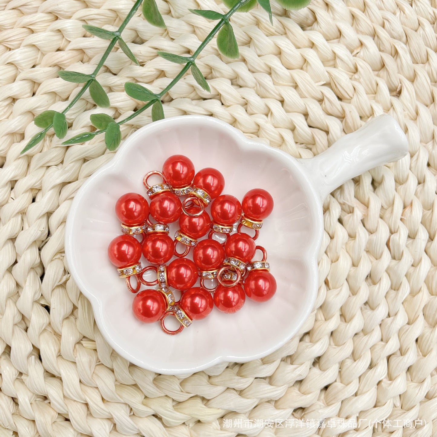 ♥人気♥12.18再入荷と新色あり【T060】（段階式割引あり）パールビーズ（ラメ付きカン付き）