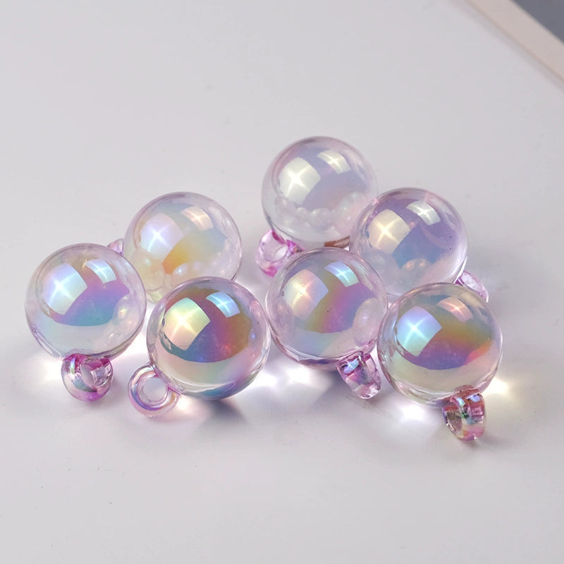 12.15NEW♥段階式割引♥【T103】ちゅるちゅるビーズ（カン付きビーズ、9色単品とMIX、16ｍｍ）