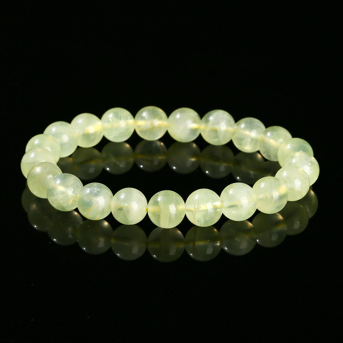 10.16NEW♥天然石祭り10％OFF♥【C183】ゴールドプレナイト（3A級、「真実を見抜く石」「健康的な美しさ」・天秤座の守護石・判断力UP・人間関係円滑・癒し、7mm）