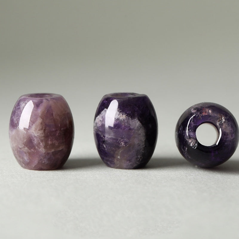 8.7NEW【C176】大穴太鼓玉の天然石集合（16*18mm、穴直径6mm）