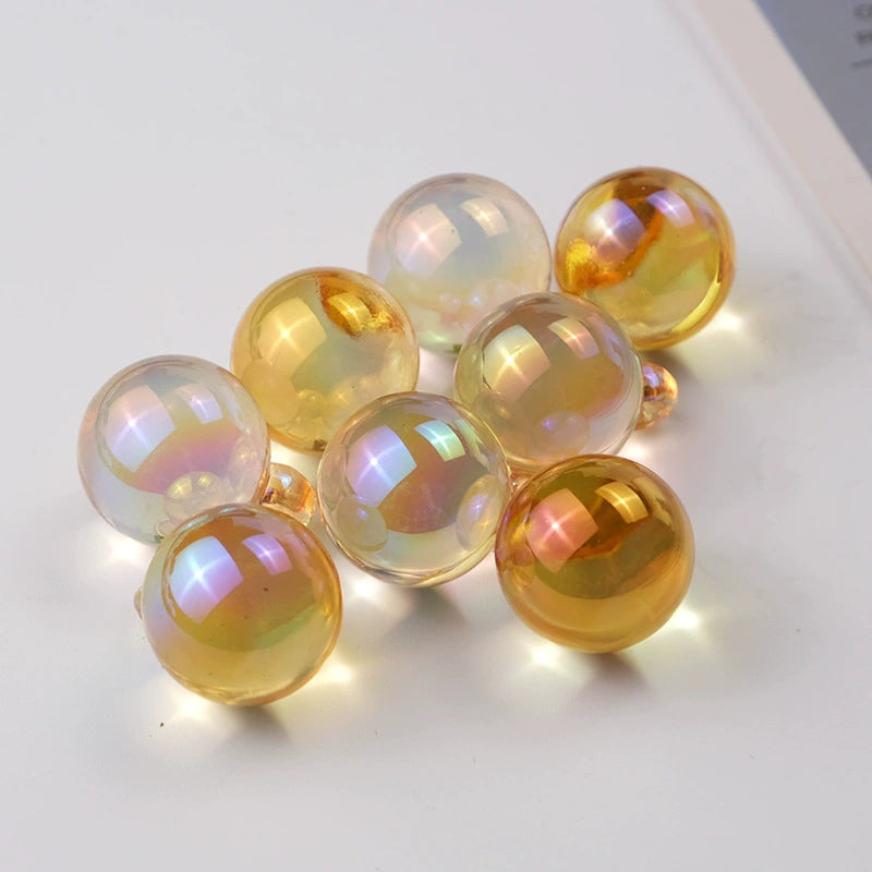 12.15NEW♥段階式割引♥【T103】ちゅるちゅるビーズ（カン付きビーズ、9色単品とMIX、16ｍｍ）